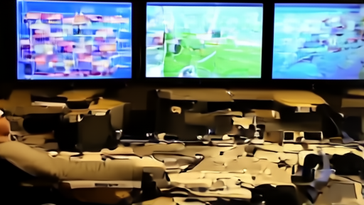 Control room switching from auto racing to spring football