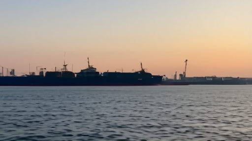 Tankers waiting near a Gulf port operations room