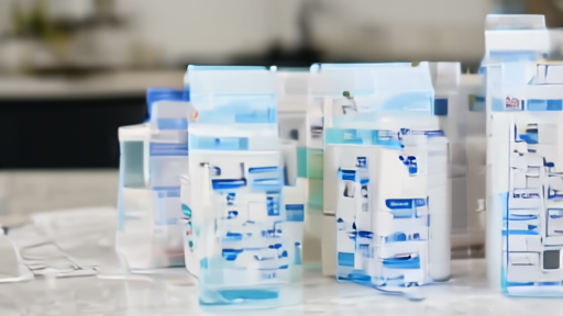 A diabetes patient checks Omnipod packaging lot numbers at a kitchen table