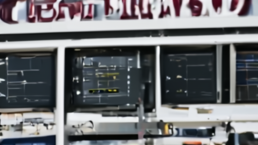 A NASCAR broadcast truck shows replay monitors and ratings printouts during a Prime race
