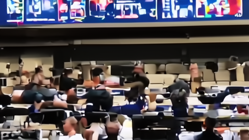 A softball broadcast booth shows ESPN coverage monitors