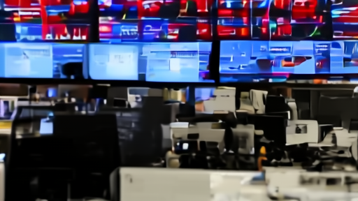 Multiple stock ticker screens showing S&P decline, oil prices, and consumer data simultaneously