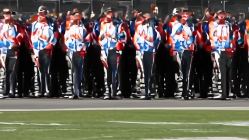 NASCAR drivers standing at attention during pre-race military tribute with American flag visible
