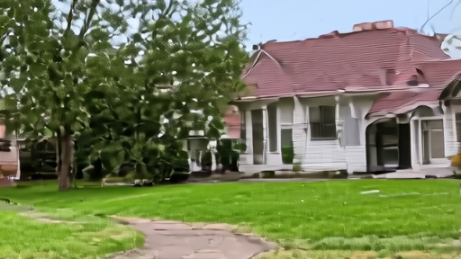 Public health worker at a family's doorstep in suburban Virginia, engaged in conversation