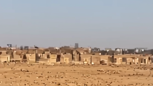 A school compound in northern Nigeria with soldiers patrolling the perimeter after a security incident