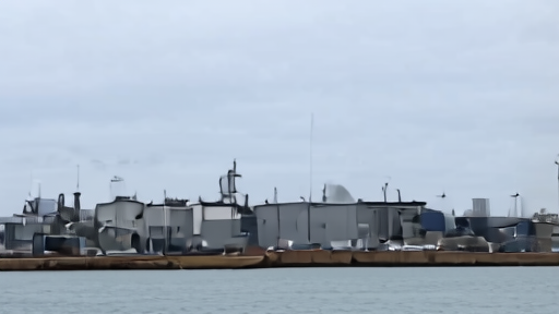 LNG tanker anchored near Qatar's Ras Laffan terminal with loading infrastructure visible