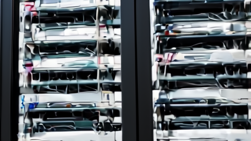 AI server racks in a data center with Super Micro branding visible