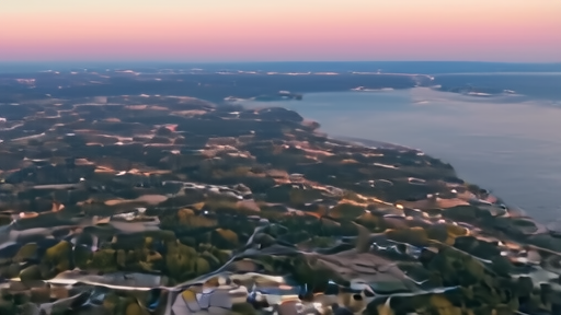 Aerial view of Crimea with supply route lines and fuel infrastructure visible