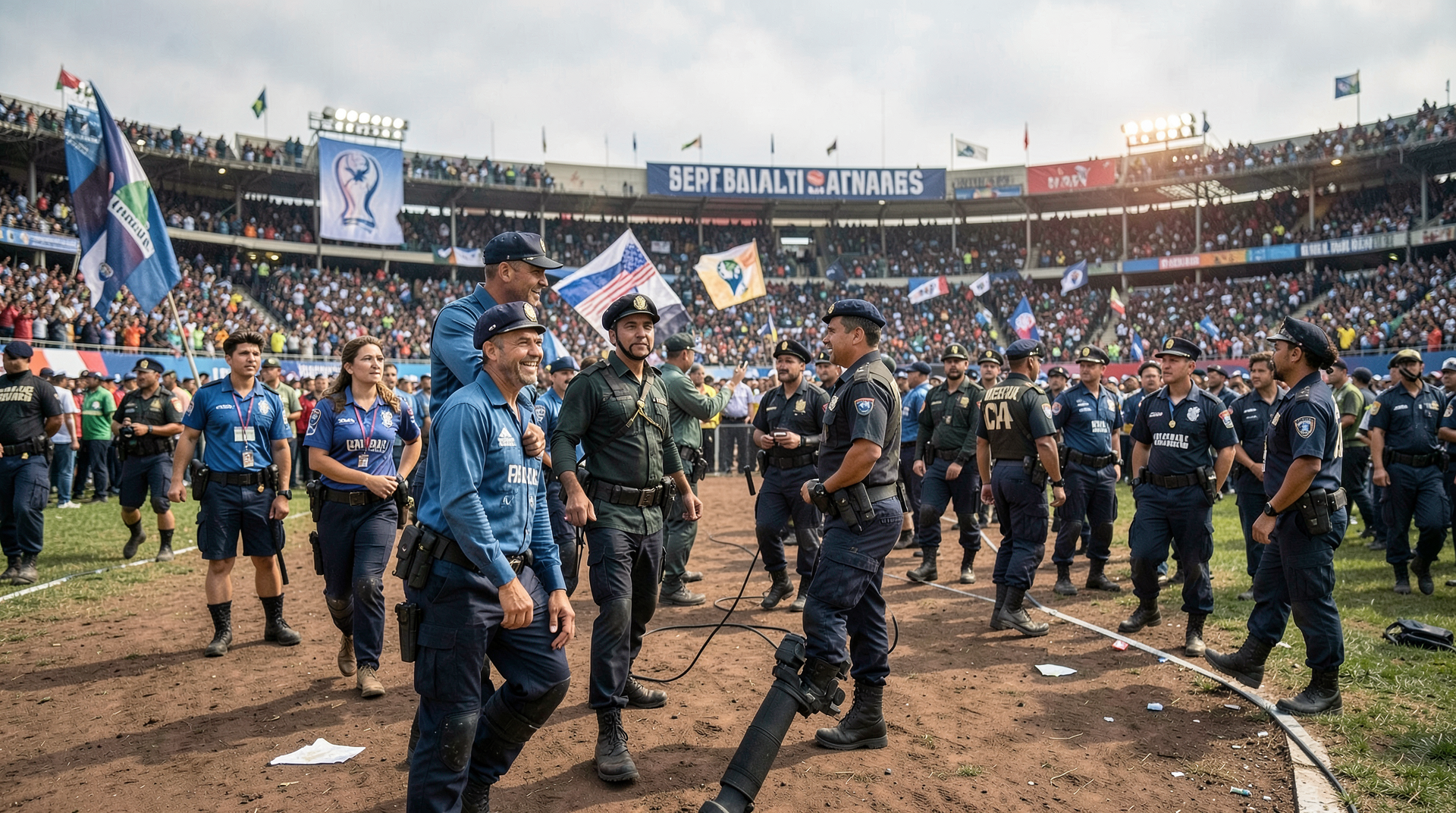 Documentary scene for World Cup Policing Becomes the Opening Story