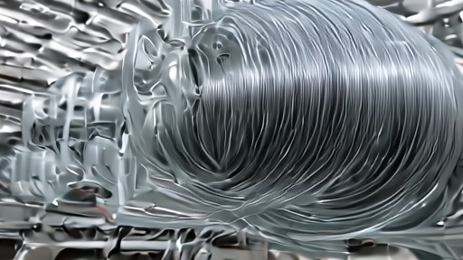 Workers spool optical fiber in a factory near data-center equipment
