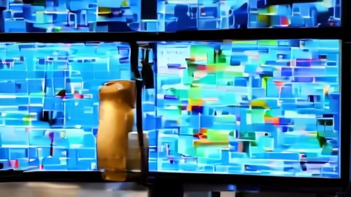 A trading desk with blurred oil-market screens and a crude sample vial