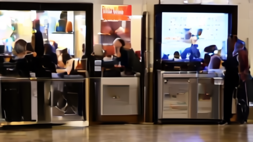 Moviegoers stand beneath a Disclosure Day poster in a cinema lobby