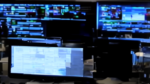 A trading desk with passive buy orders queued on screens beside a muted social-media logo on a side monitor