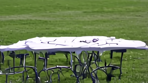 A White House lawn octagon after the event beside blank disclosure forms and sponsor lanyards