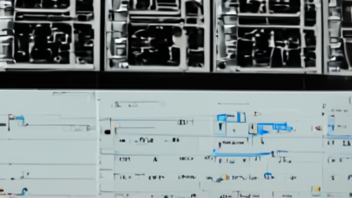 Server racks reflected in a corporate finance spreadsheet