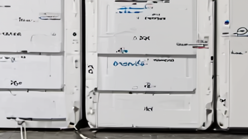 A loading dock with sealed server crates and a cloud-provider clipboard