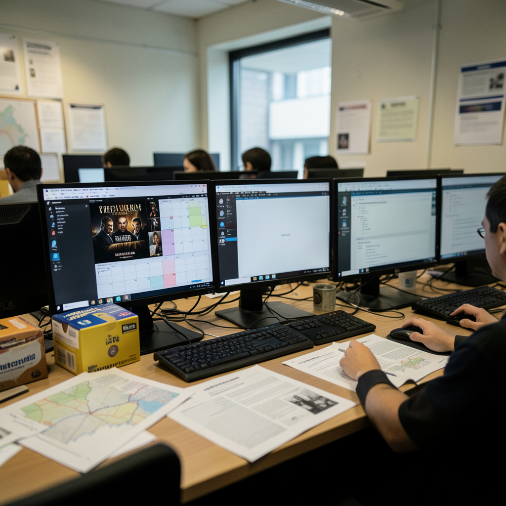Streaming programming desk sorting release calendars for prestige film, civics show, and international drama