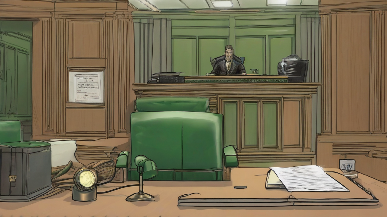 A government lawyer's desk with bound OLC opinions and the War Powers Resolution.