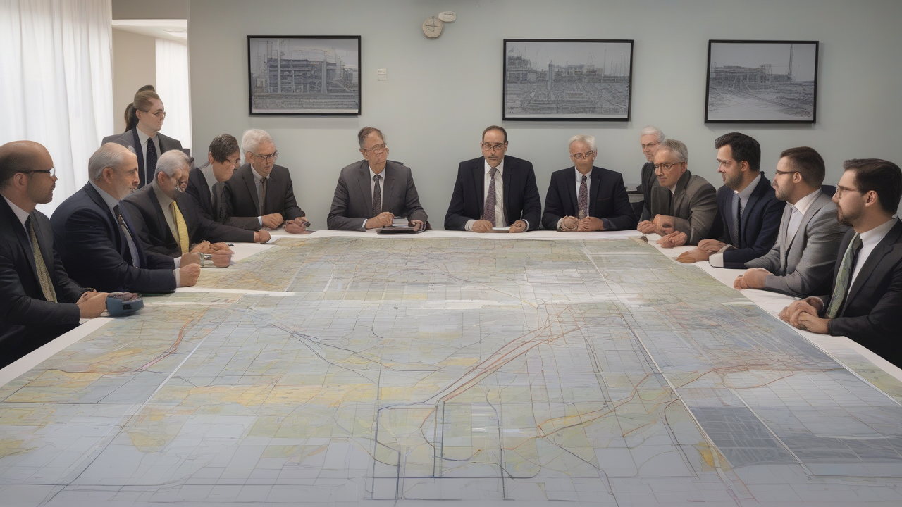 Engineers compare a plant one-line diagram against an interconnection reform binder.
