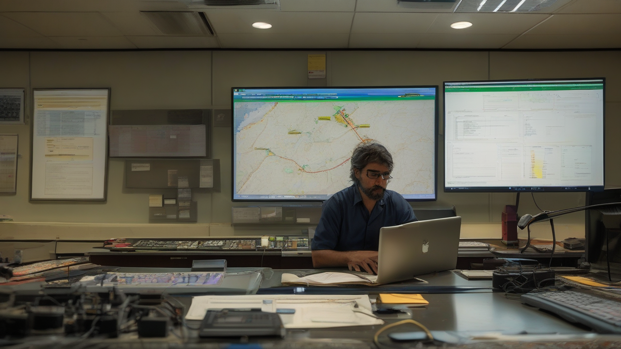 An energy analyst studies a Hormuz throughput table whose latest column has dropped.
