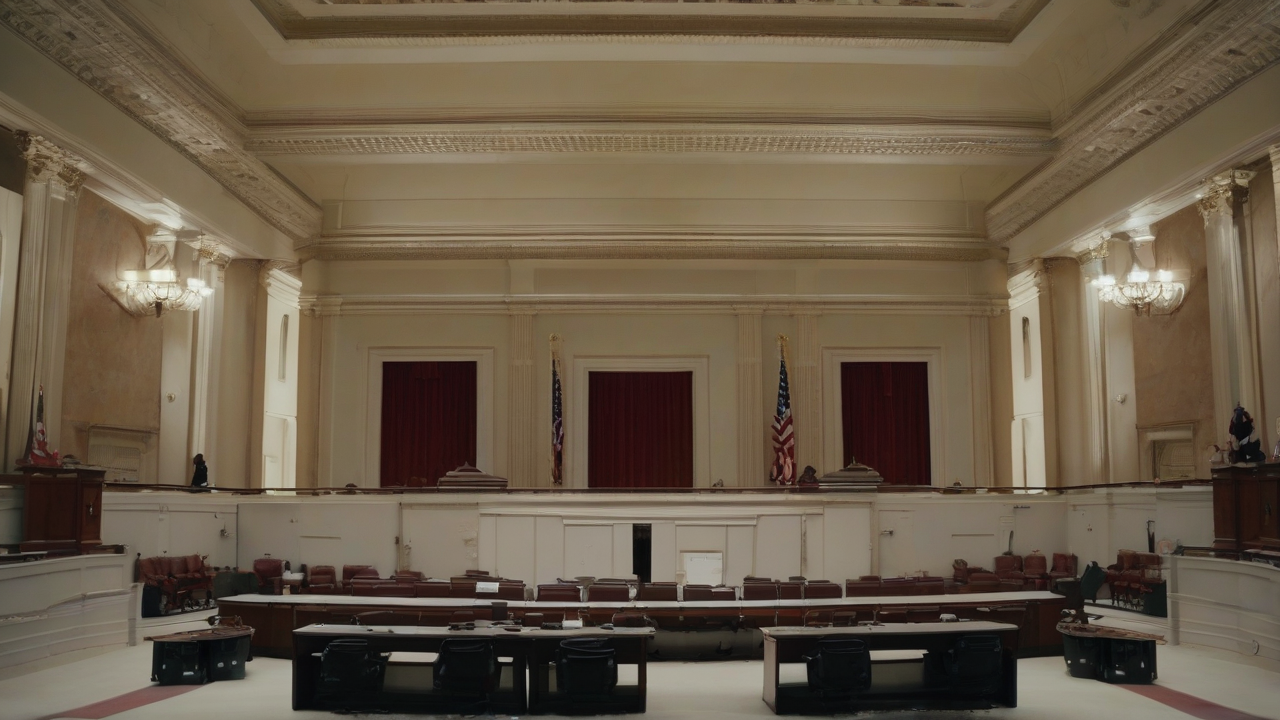 Senate clerks tally a late-night war powers roll call.