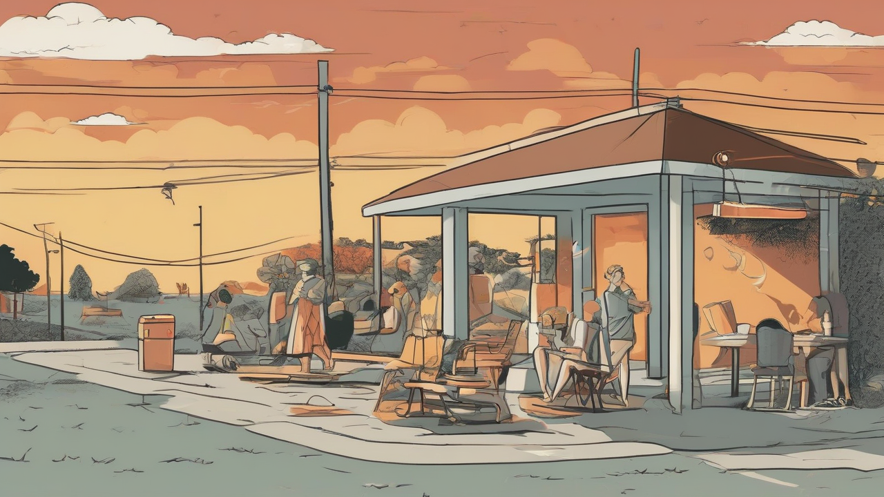 Power Outages Turn The Heat Wave Into A Sunday Shelter Test shown as a symbolic editorial scene without text.