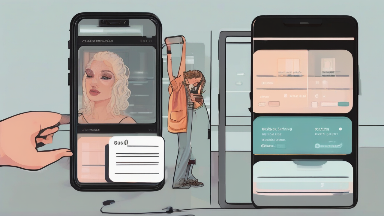 An empty portrait frame being removed from a generic image-generation interface
