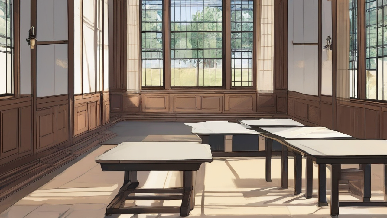 An empty Senate desk draped in black cloth holding a vase of white roses on a chamber floor