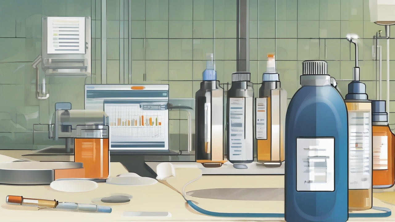 A pharmaceutical deal ledger beside a clinical path leading through trial, review and coverage gates