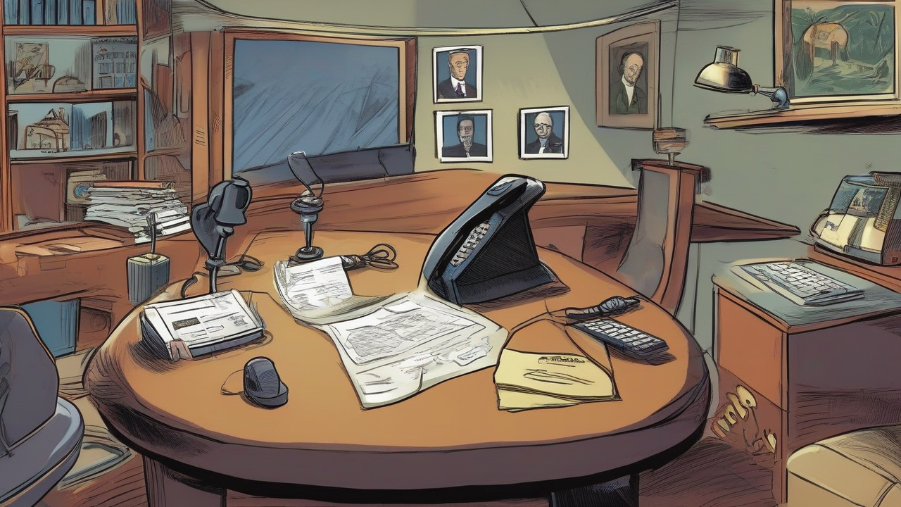 A football disciplinary file passes through a phone line toward an unlit Olympic ethics desk