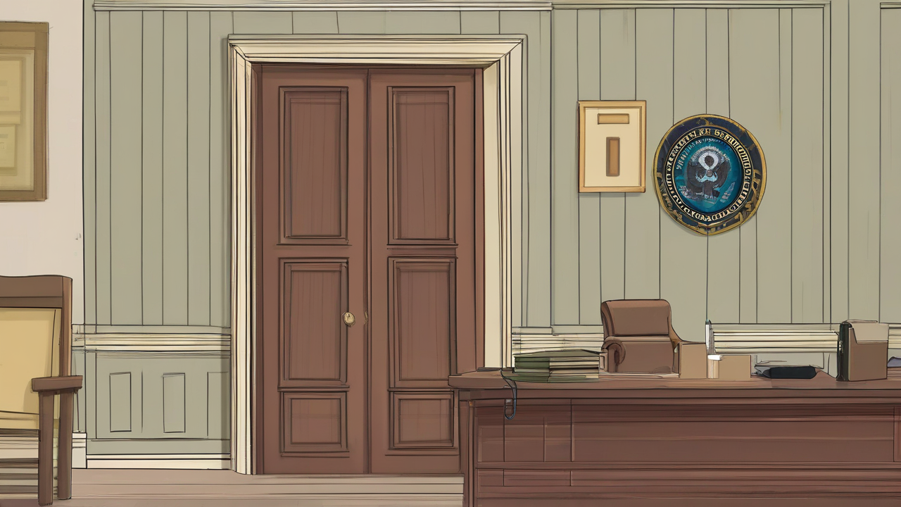 Separate House and Senate folders sit beside a closed committee doorway and an isolated military orders file