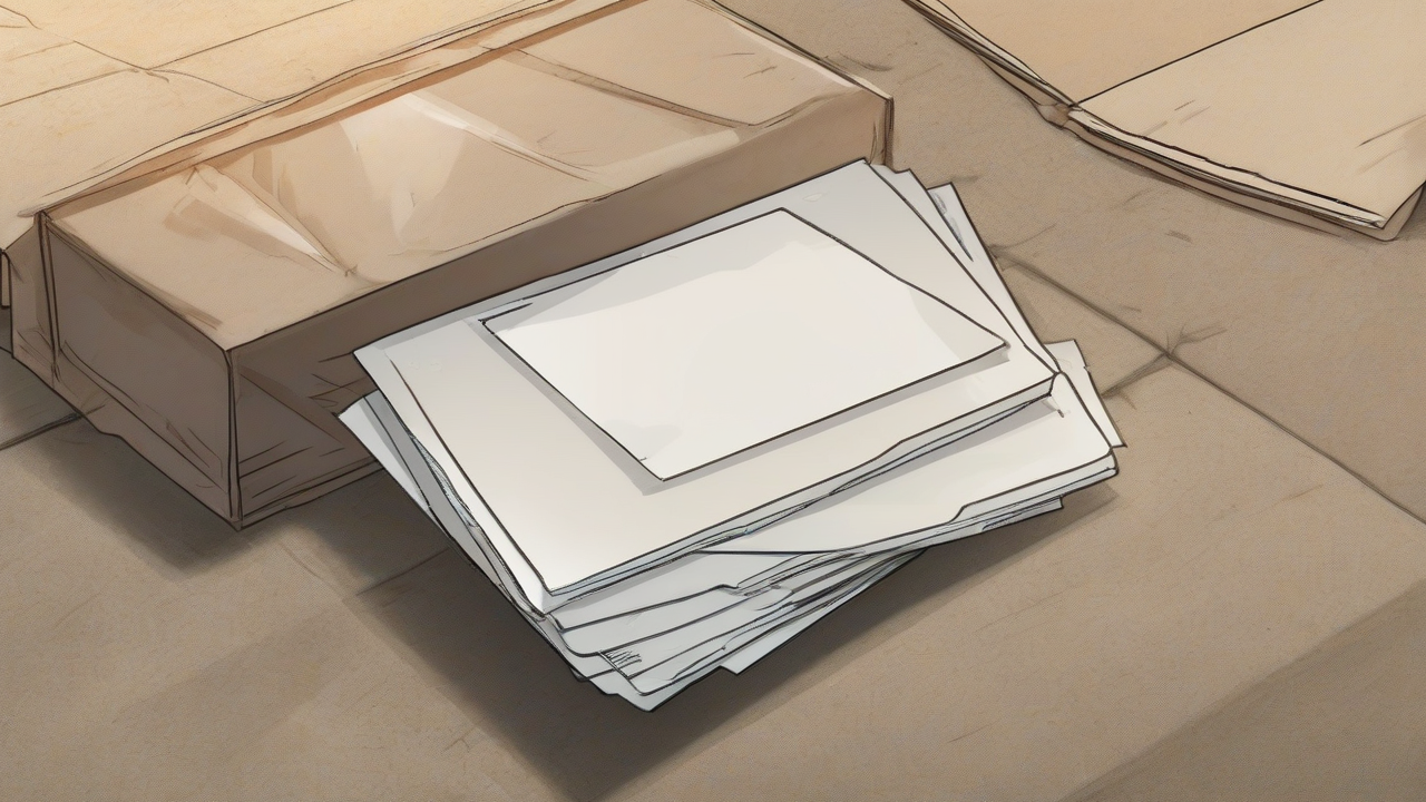 A sealed mail ballot rests between separate folders for an executive order, an injunction, and a pending appeal