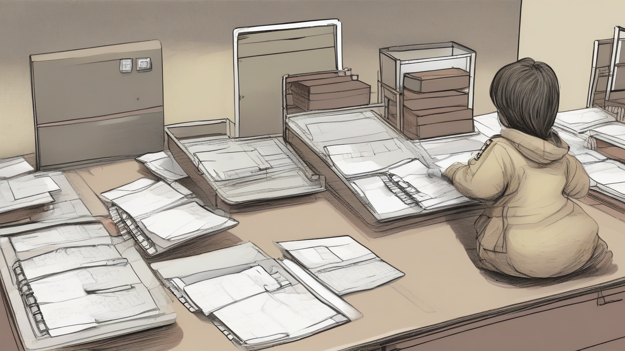 Child-services case folders crossing a data junction into a separate immigration arrest ledger
