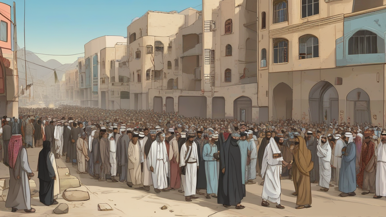 Sunday scene for houthi sunday hold