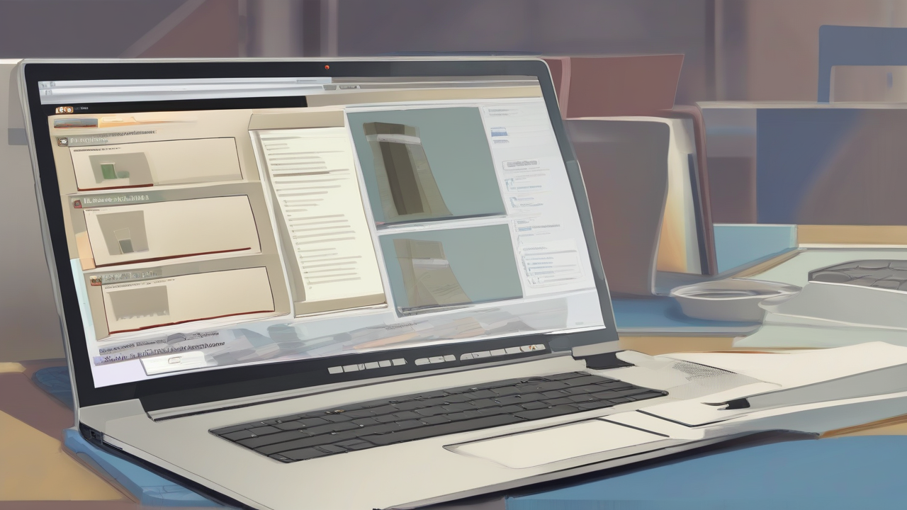 A corporate laptop open to a blank incident-report template beside a public wiki history on a second screen