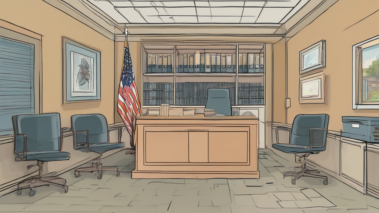 A windowless Pentagon anteroom with a polygraph machine beside stacked unmarked briefing binders