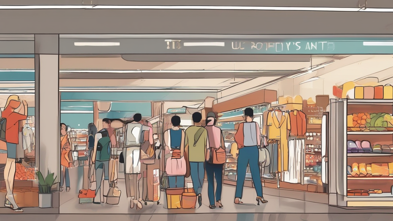 An empty shopfront with no readable sales figures