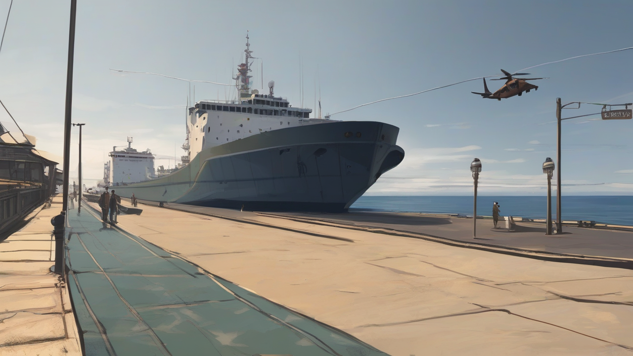 An empty Java Sea quay with no readable ship names