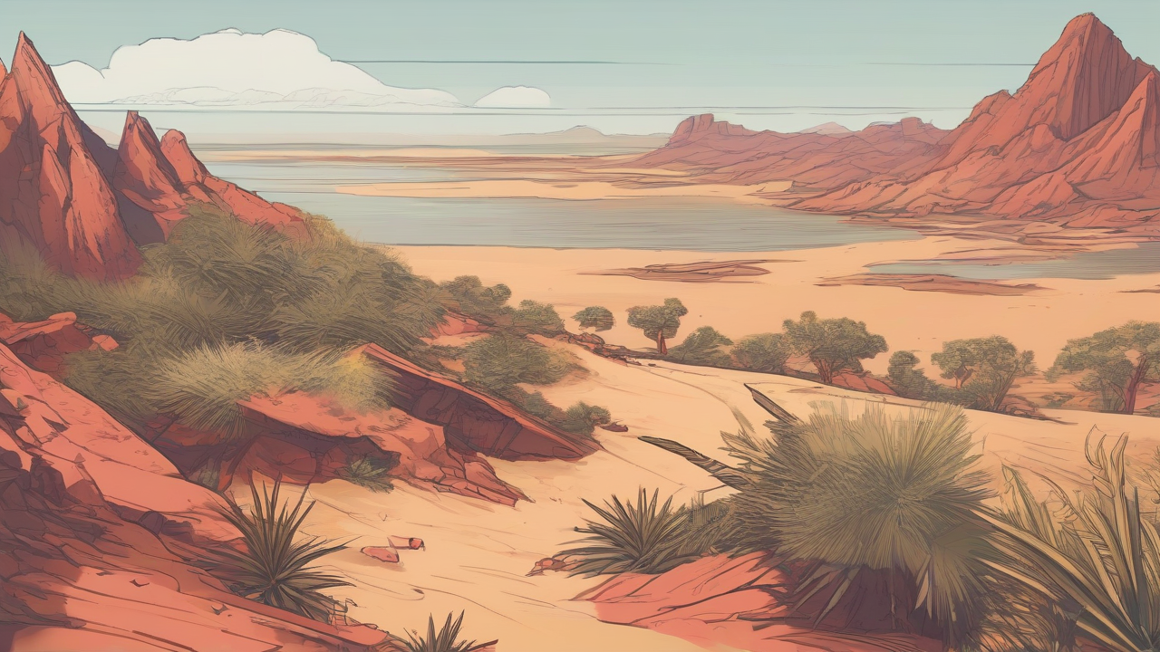 An empty Red Sea island ridge with no readable flags