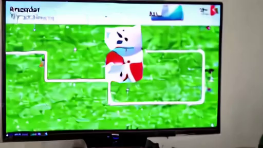 A living room television showing soccer with a Roku home screen and ad-sales dashboard nearby